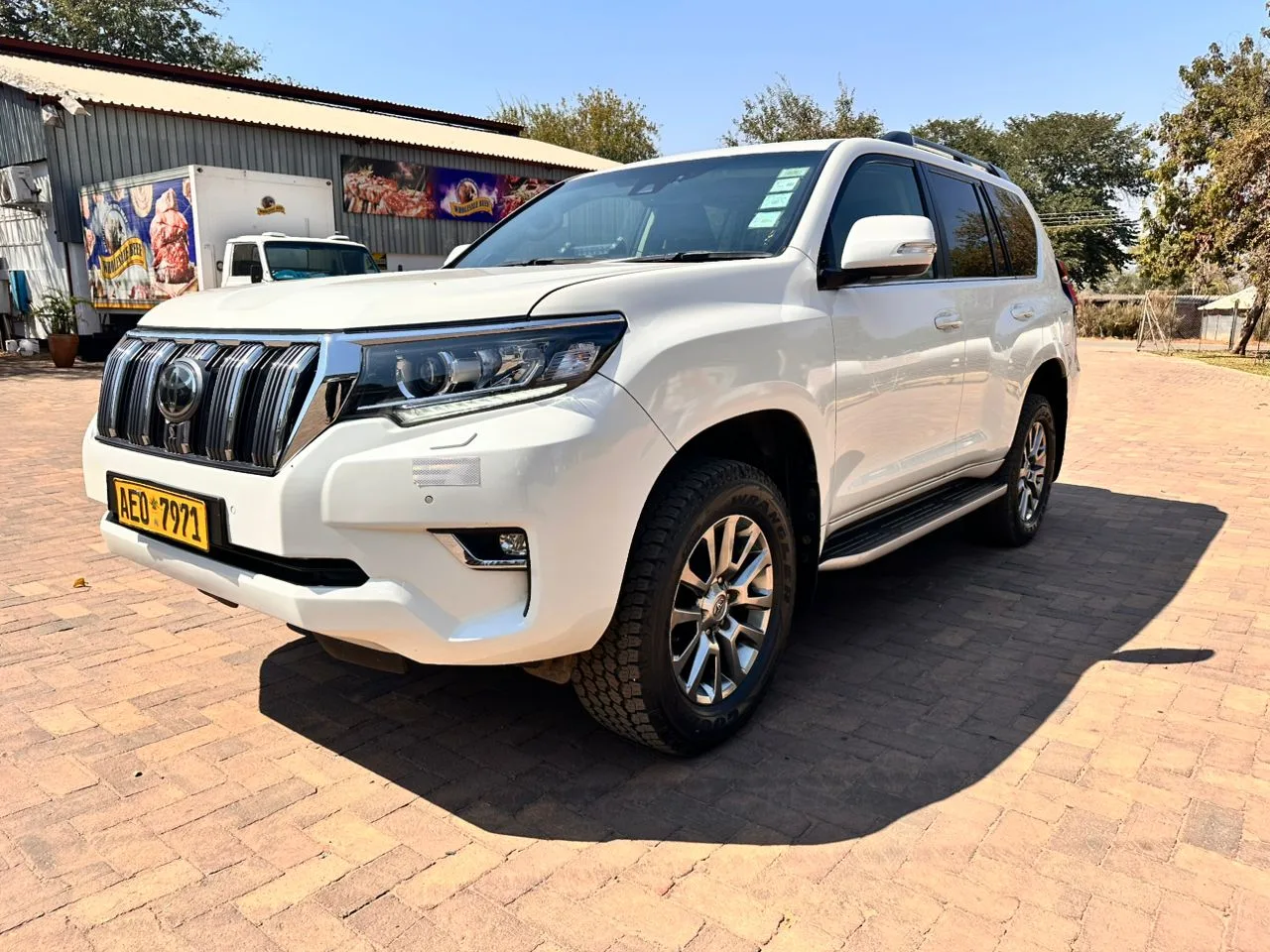 Toyota Prado positioned for departure